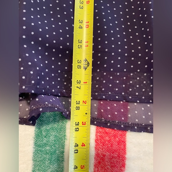 H&M 50s Style Collared Polkadot Dress With Cap Sleeves - Picture 10 of 11